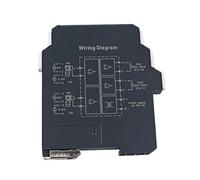 Industry Signal Transmitter Converter Signal Isolator Analog 0-10v 4-20ma to Signal Distribution Analog Signal Isolator(1IN2OUT,INPUT0-5VDC_OUT0-5V)