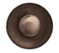 Industville Boston Round Metal Diffuser Wall Light, 13 Inch, Bronze