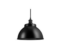 Industville Brooklyn Dome Pendant, 13 Inch, Black, Black Holder Industville Black