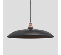 Industville Brooklyn Giant Bowl Pendant, 24 Inch, Pewter, Copper Holder