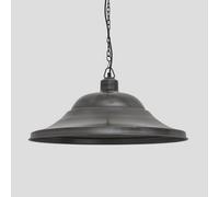 Industville Brooklyn Giant Hat Pendant, 21 Inch, Pewter, Pewter Chain Holder