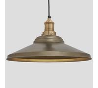Industville Brooklyn Giant Step Pendant, 18 Inch, Brass, Brass Holder