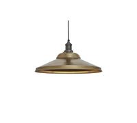 Industville Brooklyn Giant Step Pendant, 18 Inch, Brass, Pewter Holder