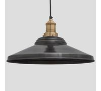 Industville Brooklyn Giant Step Pendant, 18 Inch, Pewter, Brass Holder