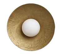 Industville Flume Diffuser Wall Light - 12 Inch, Brass & Black