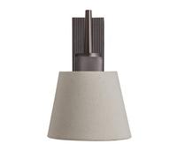 Industville Henley Wall Light - Natural Cotton Shade, Small Cotton Empire, Bronze Wall Holder