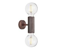 Industville Knurled Edison Double Wall Light in Bronze | Size: Medium Industville Bronze Medium