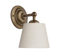 Industville Orlando Empire Wall Light - Light Natural Cotton in Gold | Size: Small Industville Gold Small