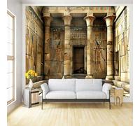 Ine Ive Egyptian Temple Tapestry Ancient Egypt Mysterious Hieroglyphic Carvings Wall Tapestries 100x90 Inch Egyptian History Civilization Poster for Bedroom Dorm Home DecorGTOKIE0744