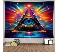 Ine Ive Evil Eye Tapestry Divination Wall Tapestry Galaxy Space All Seeing Eyes Art Tapestry Aesthetic 80x60 Inches Tapestry Wall Hanging for Bedroom Dorm Home Decor GTOKIE0318
