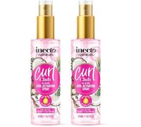 INECTO Curl Club, All In One Curl Activating Spray 200ml, Refresh & Detangle Spray for for all Curly, Wavey Hair types, Vegan & Cruelty Free, 100% Natural (Pack of 2)
