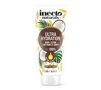 INECTO Natural Ultra Hydration Body Lotion 250ml, 100% Natural Coconut Oil, Made in UK, Vegan Formula, Ultra Hydration for Dry Skin