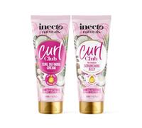 INECTO Naturals Curl Club Styling Duo Bundle with No Crunch Scrunching Jelly 200ml + Curl Defining Cream 200ml, for all Curly Hair types, Vegan & Cruelty Free, for Curly or Wavy Hair