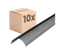INEFA 10x Gutter Leaf Guard 2m x 83mm Gutter mesh PVC Black Gutter Covers