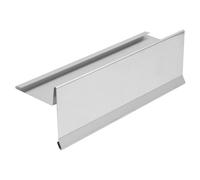 INEFA 2m Gutter Flashing with Water Seam Aluminium Silver Gutter Splash Guard