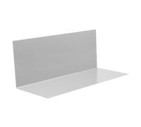 INEFA Angled Sheet Metal roof Without Water Seam Made of Aluminium 200cm, Silver Aluminium Sheet for roof Drainage, high Edge Protection, Made in Germany