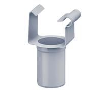 INEFA Box-Shaped Drain Support, PVC-U 68/50mm Grey Hook-on Support, Gutter Accessories, Easy Installation, Made in Germany