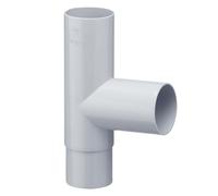 INEFA Branch Fitting downpipe 87 Degrees 50mm/50mm Grey PVC