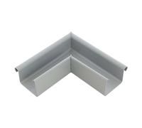 INEFA Gutter Angle 90 Degrees Box-Shaped External Angle, PVC 115mm Grey External Bead, Connecting Piece Gutter Accessories, Made in Germany
