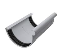 INEFA Gutter Connector, Half-Round 125mm Grey Plastic