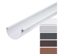 INEFA Gutter, Half-Round 2m x 100mm White Plastic