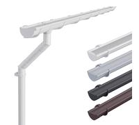 INEFA Gutter Set Plastic, Half-Round 100mm, 4m White