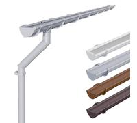 INEFA Gutter Set Plastic, Half-Round 4m, 125mm Grey