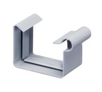 INEFA NW83 Grey Square PVC Plastic Box Gutter Connector Accessory Joining Part Rainwater Channel Spare Roof Drainage Fitting Connection Plug-in System