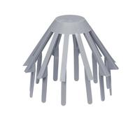 INEFA Plastic Drain Cover 75mm Grey Downpipe Leaf Guard Gutter Guard