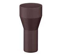 INEFA Reducer piece, downpipe 100/75mm Dark Brown PVC-U