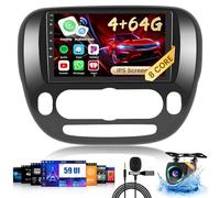 Inefala 8-Core 4+64G Android Car Radio for Kia Soul 2014-2017 (Manual A/C) Radio Upgrade, 9" with Wireless Touchscreen, CarPlay, Android Auto, Link