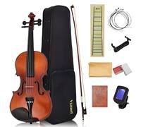 INEFFA Violin 4/4 for Beginners & Adult with Hard Case, Violin Bow, Bridge, Rosin, Shoulder Rest, Stickers, Tuner, Sound Post Setter, Instruction, Handcraft with Maple, Spruce