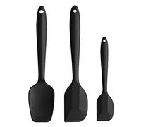 iNeibo Heat Resistant Silicone Spatulas, Non Stick Coating with Steel core, Cake Cream Butter Spatula Mixing Batter Scraper Brush Silicone Baking Tools(3PCS)
