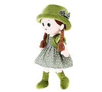 iNelihoo Adorable Plush Soft Baby Girl Dolls Cuddly Ragdoll Princess Doll with Removable Dress Hat Baby First Rag Doll Sleeping Cuddle Buddy Doll Toy Room Decoration Birthday Christmas Best Gift 35CM