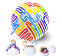 InemzTal Sensory Activity Ball for Stress Relief, Calming, Focus, ADHD and Autism,Fidget Toy,Sensory Ball with 16 Silicone Strings, for Kids 3+ & Adults Travel
