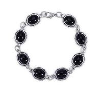 INENIMARTJ Gothic Bat Red Black Crystal Bracelet for Women Mystery Dark Witchy Costume Outfits Halloween Vintage Blood Adjustable Link Bracelet Jewelry, 5.5 UK, Alloy Steel, no gemstone