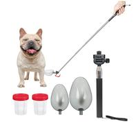 iNenya Dog Cat Urine Collector- Telescopic Handled Dog Pee Sample Catcher for Veterinary Supplies, Urine Stick for Small Large Female Dogs Extends to 42"