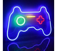 ineonlife Dimmable Game Neon Sign,Gaming Neon Light Sign Powered by USB with Switch, Blue Gamepad Led Light Sign for Bedroom Wall Decor Game Room,Game Zone Party Decoration