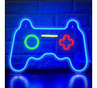 ineonlife Game Neon Sign for Gaming Wall Decoration,Blue Gaming LED Neon Light Sign, Gamer LED Sign Dimmable for Playroom,Game Room,PlayStation,Play Area,Gamer Gift for Kids and Boys