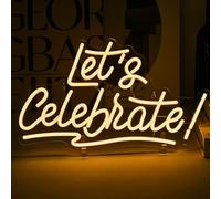 Ineonlife Let's Celebrate Neon Sign warm