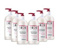 INEOS - Liquid Hand Soap - Moisturising Handwash - White Rose + Neroli - 6 Bottles x 500ml, Packaging May Vary