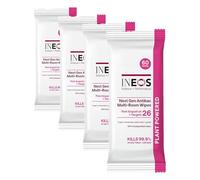 INEOS Next-Gen Antibac Multi-Room Disinfectant Biodegradable 60 Wipes, Pink Grapefruit + Tangelo, Kills 99.9% of Bacteria + Viruses, Plant Powered, Packaging May Vary (Pack of 4)