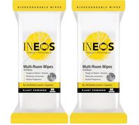 INEOS Next-Gen Antibac Multi-Room Disinfectant Biodegradable 60 Wipes, Sicilian Lemon + Cypress, Kills 99.9% of Bacteria + Viruses, Plant Powered, Packaging May Vary (Pack of 2)