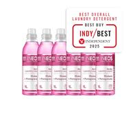INEOS Next-Gen Non Bio Laundry Washing Liquid Detergent, 198 Washes (6 x 1L), High Performance Stain Remover For Clothes, Plant Powered, For Sensitive Skin, Rhubarb + Pomegranate, Packaging May Vary