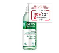 INEOS Next-Gen Non Bio Laundry Washing Liquid Detergent, 33 Washes (1L), High Performance Stain Remover For Clothes, Plant Powered, For Sensitive Skin, Geranium + Birch, Packaging May Vary