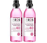 INEOS Next-Gen Non Bio Laundry Washing Liquid Detergent, 33 Washes (1L), High Performance Stain Remover For Clothes, Plant Powered, For Sensitive Skin, Rhubarb + Pomegranate, Packaging May Vary