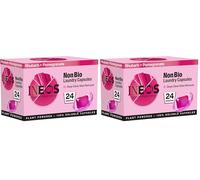 INEOS Non Bio Laundry Washing Capsules, 24 washes, High Performance Stain Remover For Clothes, Plant Powered, Soluble Capsules, For Sensitive Skin, Rhubarb + Pomegranate (Pack of 2)