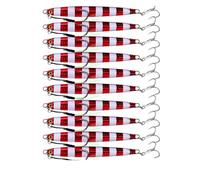INEOUT 10 Pcs/set 10g 20g 30g 40g 60g Cast Metal Bait Fishing Lures Lot Jigs Trout Hard Baits Pesca Fish Jigging Saltwater(D 10 PCS 2 Hook,30G)