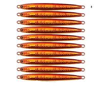INEOUT 10 Pcs/set 10g 20g 30g 40g 60g Cast Metal Bait Fishing Lures Lot Jigs Trout Hard Baits Pesca Fish Jigging Saltwater(B 10 PCS No Hook,60G)