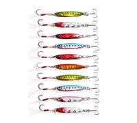 INEOUT 10 Pieces Bait 10g 15g 20g 25g 30g 40g 60g Bait(10pc hook 6color,20g)